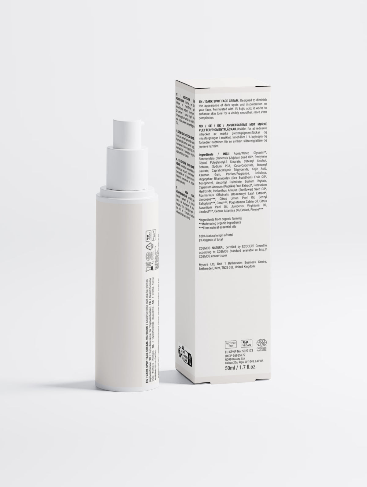 Dark Spot Face Cream with Kojic Acid